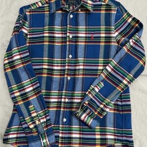 Polo by Ralph Lauren Blue Multi-Color Plaid Button-Up Shirt